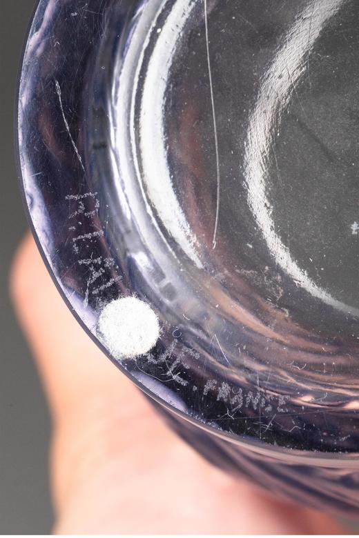 独角鹿西洋古董 1928年法国水晶工坊莱俪LALIQUE设计出品「Coqs et Plumes 公鸡与羽毛」主题欧泊水晶花瓶 商品图4