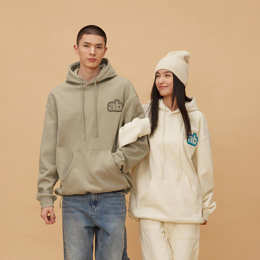 CHINISM CHab重磅405G加绒连帽卫衣男秋季美式情侣款潮牌套头帽衫 商品图0