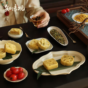 知味观桂花糕龙井绿茶味 杭州特产中式糕点心中华老字号老年人零食190g 商品图4