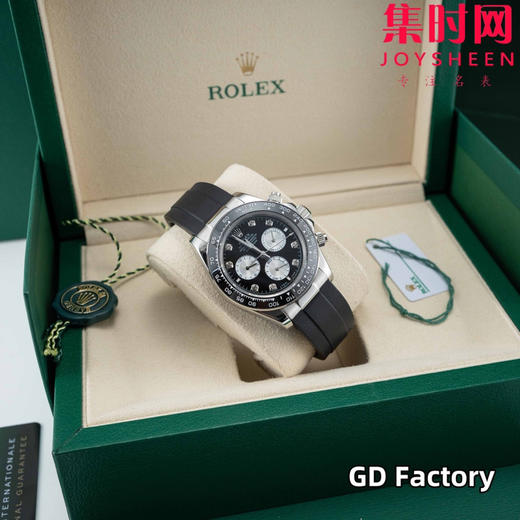 亲民版 劳力士宇宙计型 包边陶瓷圈 新款迪通拿系列 黑陶迪 黑盘钻面 男士腕表 商品图3