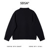 SDSA男士秋冬新款痞帅男装潮牌拼接褶皱假两件圆领卫衣复古上衣 商品缩略图5