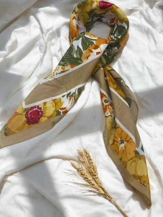 优品堂『花影摇曳2』90x90方巾 商品图4