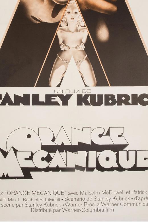 独角鹿西洋古董 1972年法国出品Philip Castle设计Stanley Kubrick执导英美联合制作电影《发条橙》收藏级原版海报 商品图5
