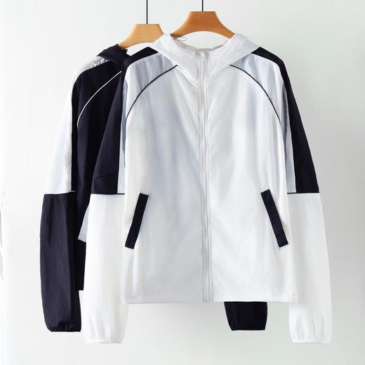 weyo新款女宽松梭织拼接撞色防晒连帽外套880125 商品图0