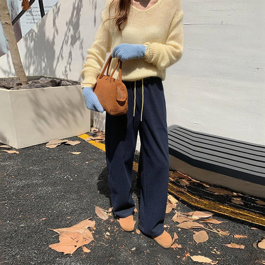 【力推！回购top款！】绵羊毛高腰牛仔弯刀裤 商品图2