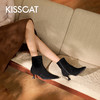 【云粉节】BF楼KISSCAT接吻猫[巴黎侧影]25冬尖头细跟真皮短靴法式时装靴瘦瘦靴KA65709-10吊牌价1599活动价899 商品缩略图1