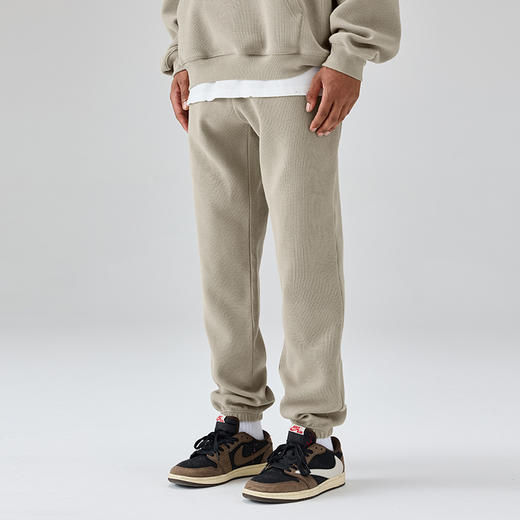 CHINISM CH华夫格束脚运动卫裤男美式潮牌高街简约宽松重磅休闲裤 商品图0