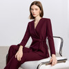 IWY/高级感绑带羊毛西装套装女秋冬新款安哥拉红色通勤职业装正装CP2353 商品缩略图3