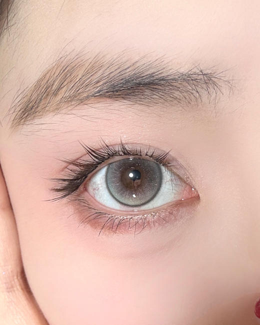 mimipark半年抛【粉灰兔毛】14.5mm 商品图1