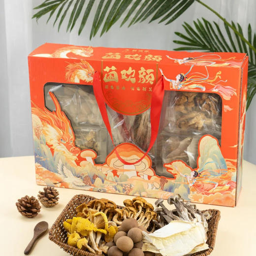 优选丨鲜珥家 好运多多山珍礼盒/菌欢颜菌菇礼盒 新鲜采摘到自然干制而成，保留菌菇的鲜美醇香，自然好山珍，看得到真材实料，送礼佳品 商品图4