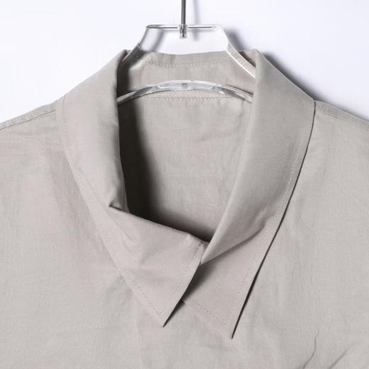 SDSA男士秋冬新款痞帅男装简约纯色单排扣长袖衬衫宽松韩版衬衣 商品图1