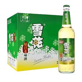 【啤酒】雪花原汁麦500ml*12瓶
