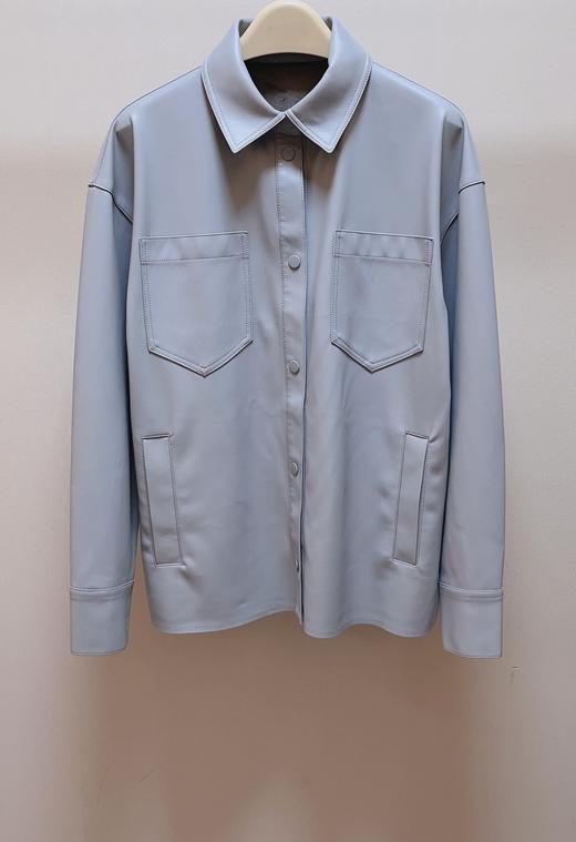 911-2 圆正 MAX创新环保pu皮 仿羊皮 柔软透气 抗风挡雨 25新色 皮衣衬衫外套 商品图14