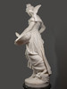独角鹿西洋古董1887年意大利雕塑家Vittorio Caradossi签名创作女性人物主题大理石雕塑作品《与鸟一起的少女》 商品缩略图3