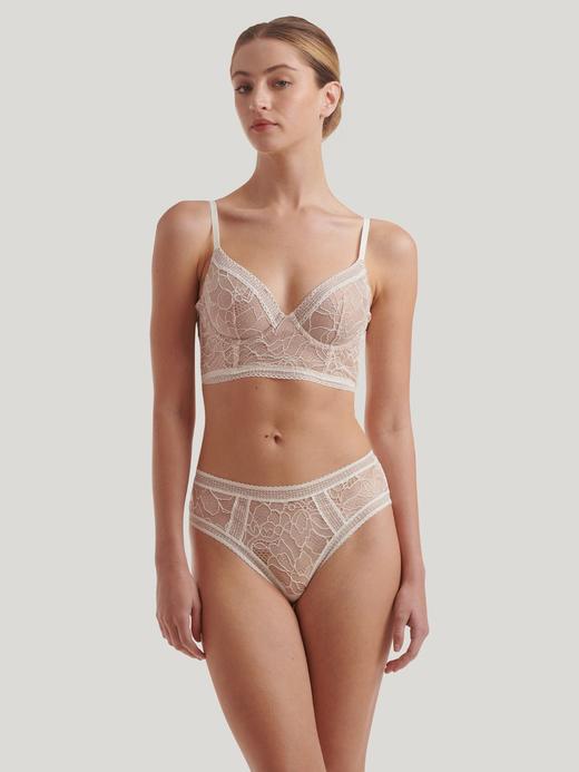 W&olfo*d沃家玫瑰蕾丝文胸套装 商品图0