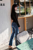 逸红颜明月优选#高腰牛仔直筒裤『摩洛哥』新升级莱卡四面弹，9分宽松版型，遮肉修饰腿型 商品缩略图1