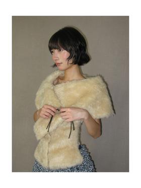 Kaiy Xiao 魔法星星国系列 毛毛翻领羊毛马夹外套