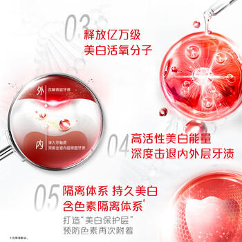 高露洁（Colgate）无水红管酵素美白牙膏101g活性酵素去黄去渍去口臭清新口气亮白 商品图1