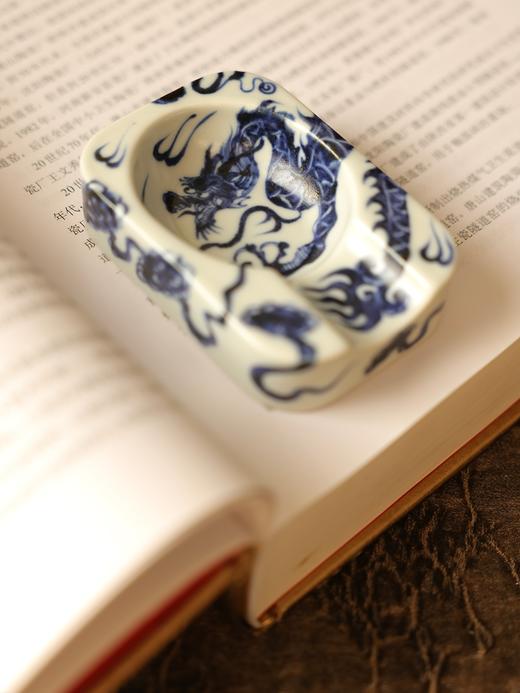 【元岚堂】元青花龙纹雪茄烟灰缸 商品图9