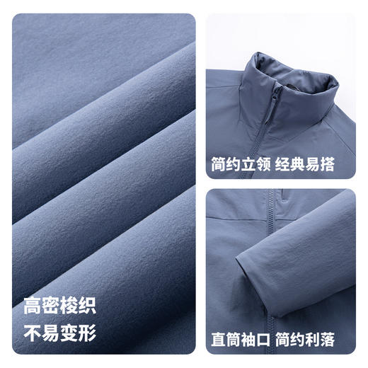 圣得西男士轻商务立领休闲棉服2025秋季新款合体版型简约百搭外套 商品图4