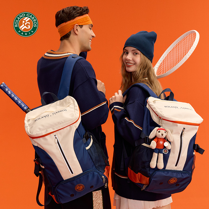 罗兰加洛斯法网网球包运动双肩包网球拍收纳包网球周边背包