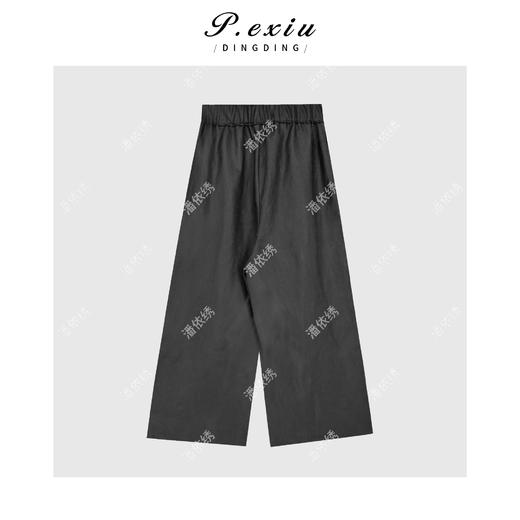 PanYiXiu/潘依绣天丝麻料丝滑肌理感褶皱设计西裤休闲裤M8830 商品图2
