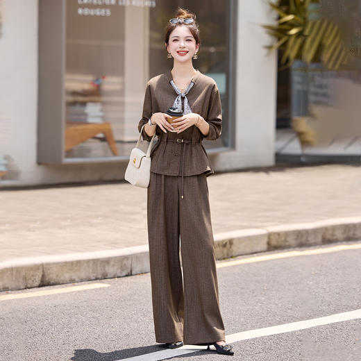 HR SNX3172韩版设计感小香风套装 商品图0