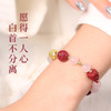 灵机生活馆桃花粉水晶手链水晶手串九尾狐朱砂手串 商品缩略图2