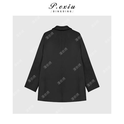 PanYiXiu/潘依绣羊毛经典戗驳领极简廓形高级感西装外套 W-63310 商品图2