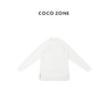 刘一一&COCOZONE圆领擦肩袖圆摆设计前短后长简约打底衫23C19491 商品缩略图2