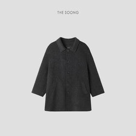 THESOONG|经典纯羊毛手工挑缝强宿双面毛呢大衣外套HWWT7652