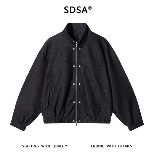 J53096SDSA男士秋冬新款痞帅男装痞帅拉链立领夹克百搭时尚宽松潮流外套 商品图1