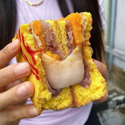 【网红爆款】芋泥麻薯大月饼500g1斤装 商品图4