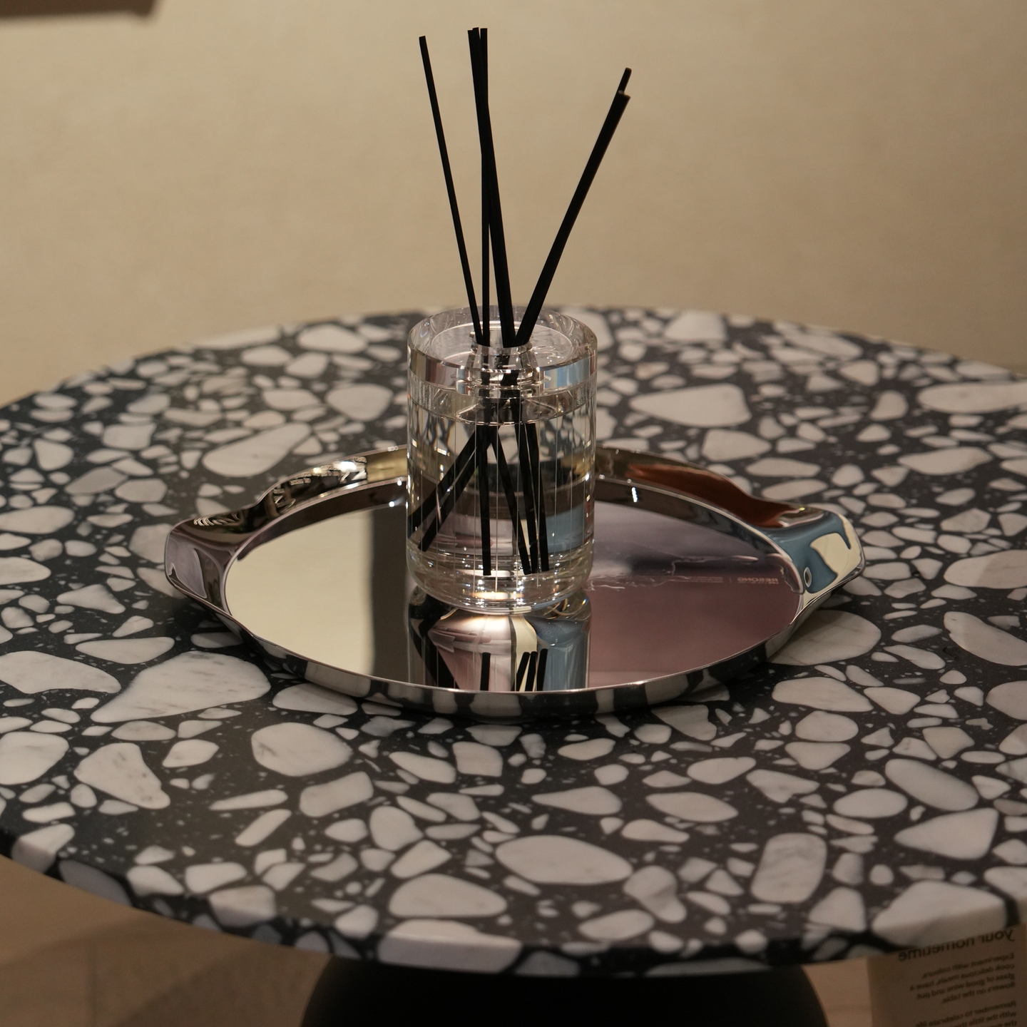 HD流光精抛不锈钢提手圆托盘 RESONG日诵家居