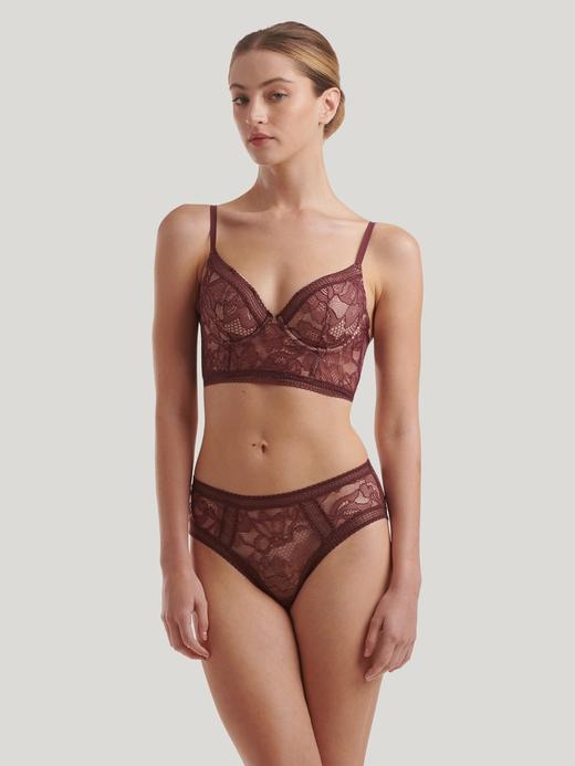 W&olfo*d沃家玫瑰蕾丝文胸套装 商品图2