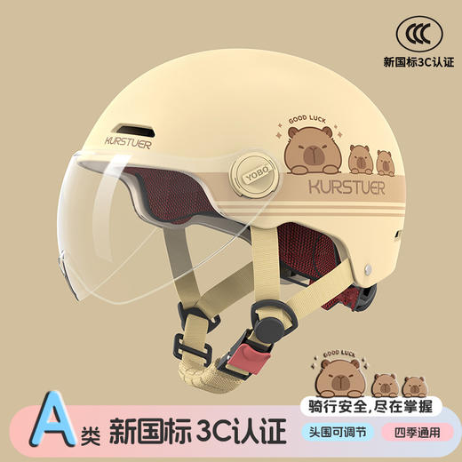 新国标3C认证头盔 电动车头盔秋新款电瓶车帽男士四季款通用 商品图5