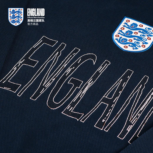 【官方正版】英格兰国家队 | 秋季新款深蓝连帽卫衣运动休闲长袖 商品图3