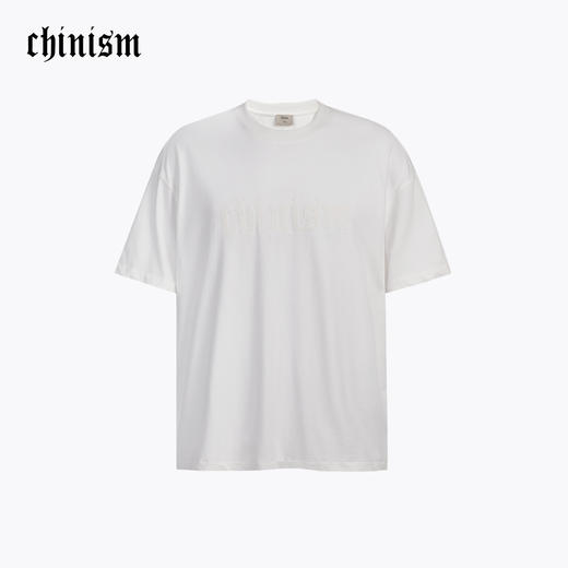 CHINISM赤尘 水洗刺绣撞色短袖T恤男2025夏季休闲半袖男士上衣 商品图1