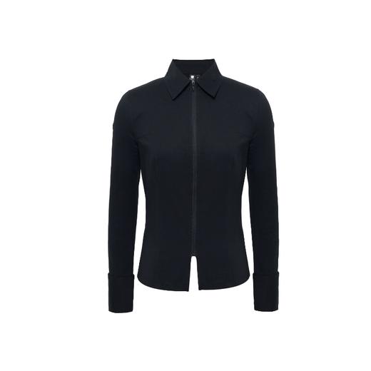 oneup纯棉拉链修身衬衫 商品图5