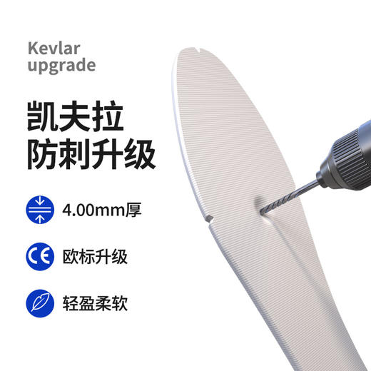 蓝鸥盾焊工系列防砸防刺穿欧标钢包头凯夫拉橡胶底耐磨反绒皮鞋面防火花 商品图3