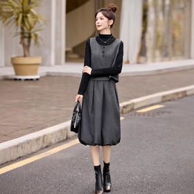 时尚轻熟通勤风显瘦气质，马甲套装减龄阔腿裤三件套HR-GJC2593