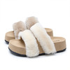西遇法式毛毛拖鞋女新款秋冬羊毛保暖百搭配裙子厚底外穿拖鞋V1857078 商品缩略图4