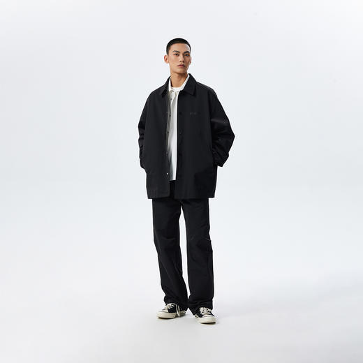 CHINISM赤尘 黑色教练夹克男秋季新款潮牌美式复古翻领运动外套 商品图3