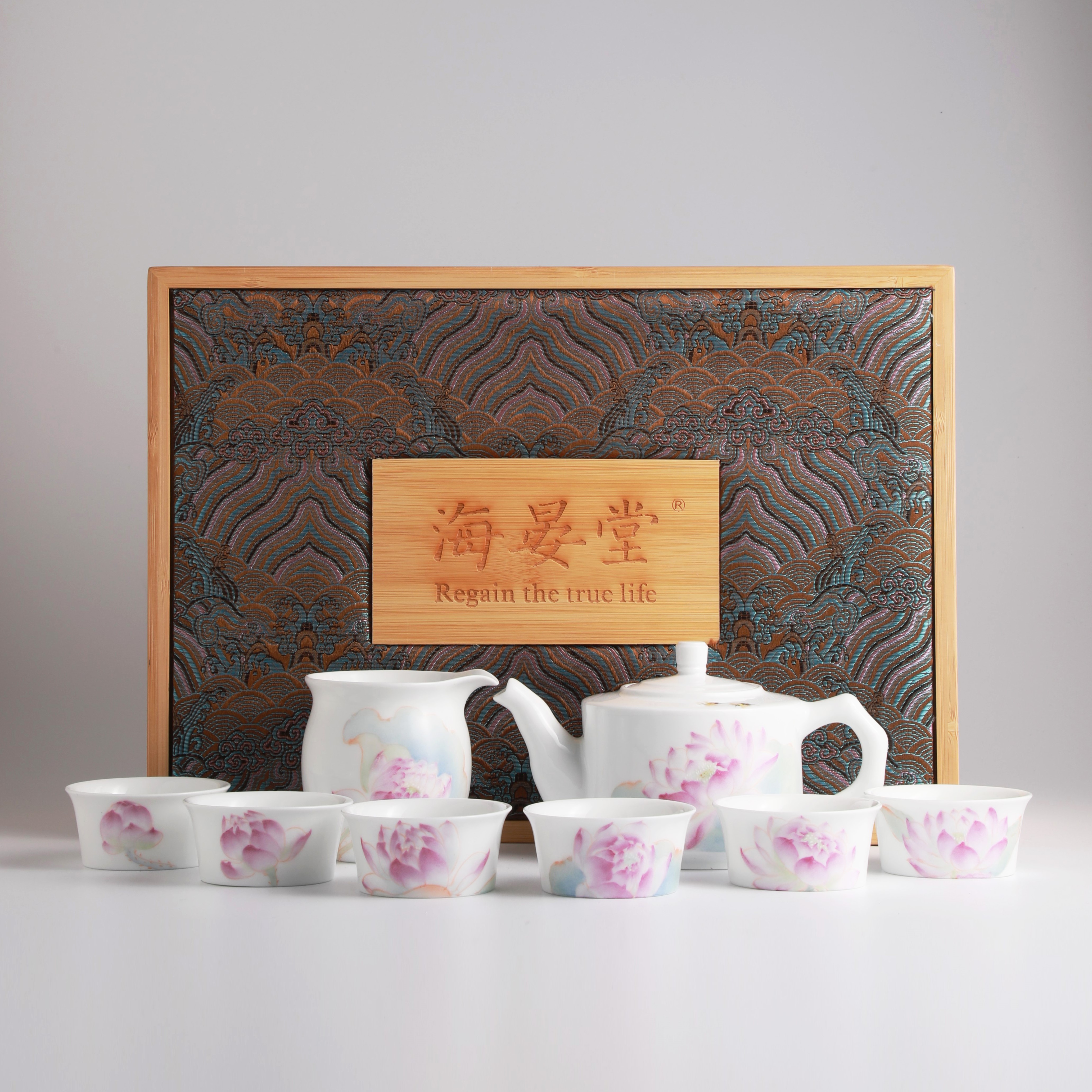 吉祥和合茶具套组（八头）