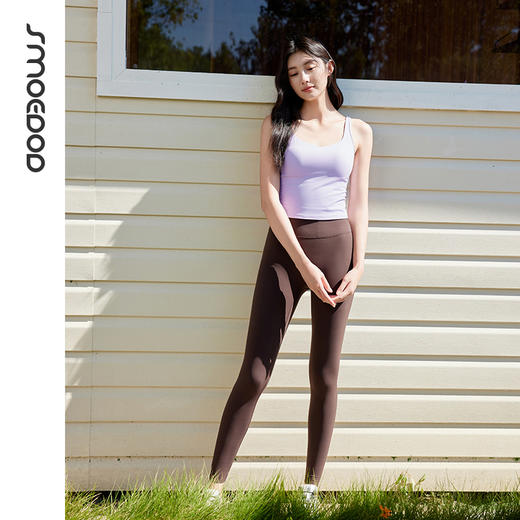 水沐伊朵U领长款紧身运动美背无袖瑜伽运动上衣SM50210 商品图6