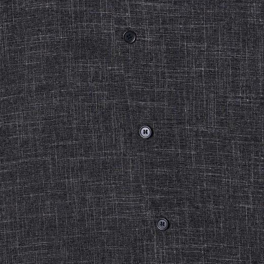 23139SDSA男士秋冬新款痞帅男装简约撞色不规则翻领长袖衬衫百搭衬衣 商品图3