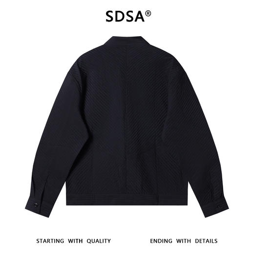 23118SDSA男士秋冬新款痞帅男装痞帅纯色压皱立领纽扣开衫夹克百搭时尚 商品图5