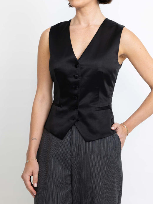 FREY｜WA041 NYBRO waistcoat [ 黑 ] 商品图0