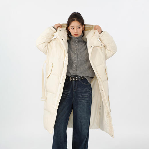 基本款宽松带帽羽绒服-纪念日百货门店同款165544962 商品图0