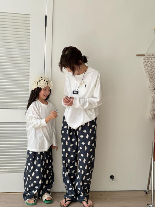 莱赛尔天丝雪花棉亲子长袖棉T 商品图3